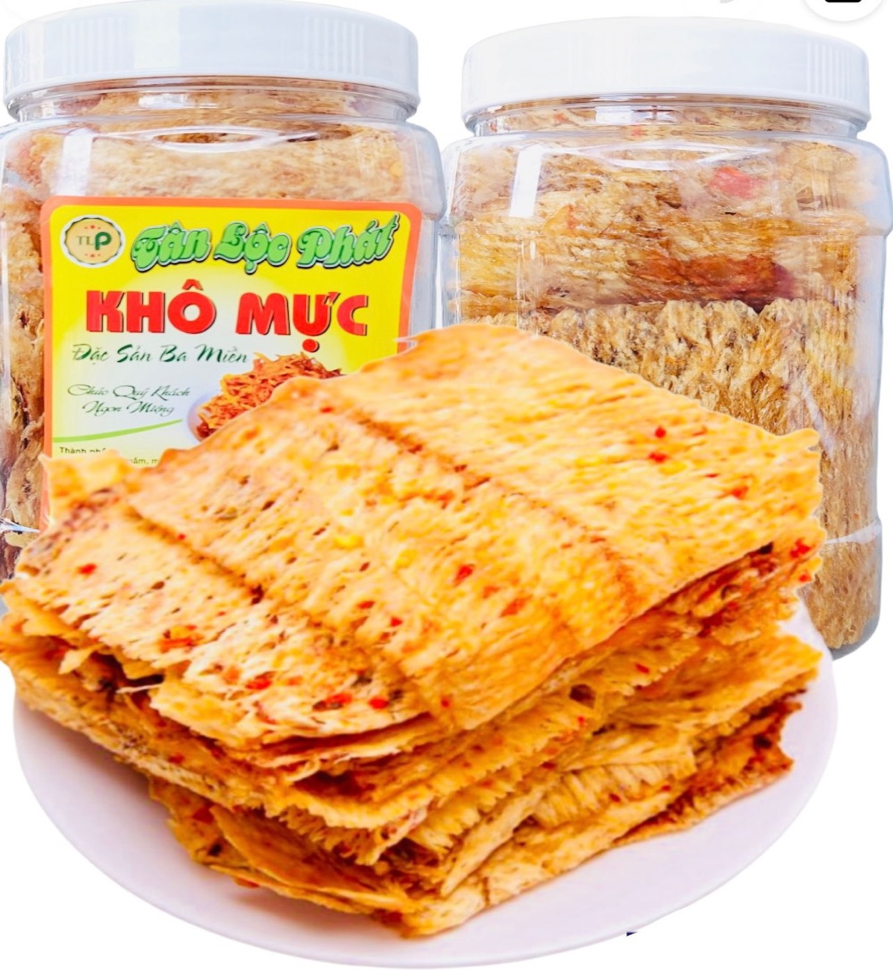 1KG MỰC CÁN TẨM GIA VỊ THƠM NGON KÈM TƯƠNG ỚT TÂN LỘC PHÁT