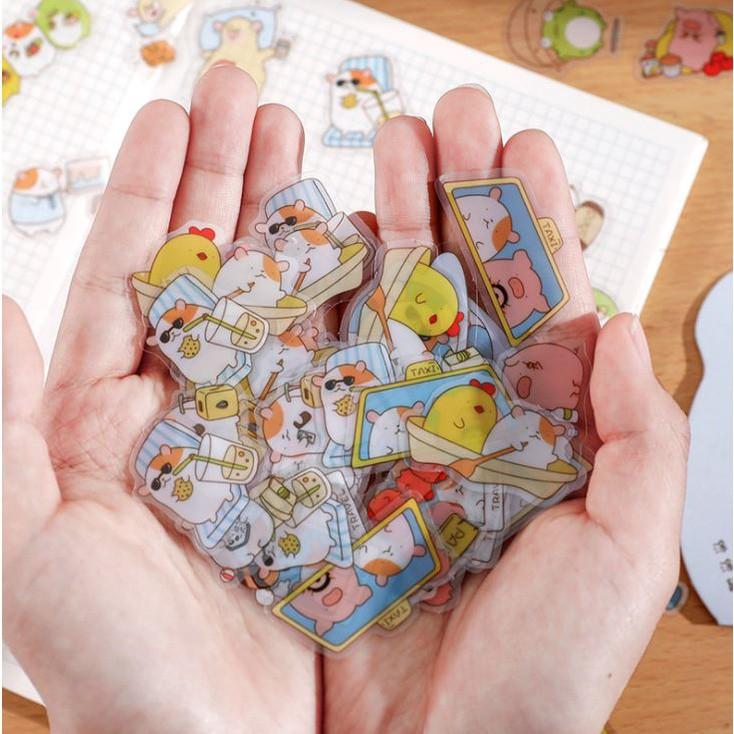 Bịch 50 Miếng Nhãn Dán Sticker Trang Trí Kawaii V2