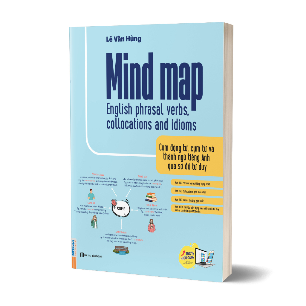 Bộ 3 Cuốn MindMap English Học Tiếng Anh Cho Người Mới Bắt Đầu MCBooks (Lẻ Tùy Chọn) - Bản Quyền