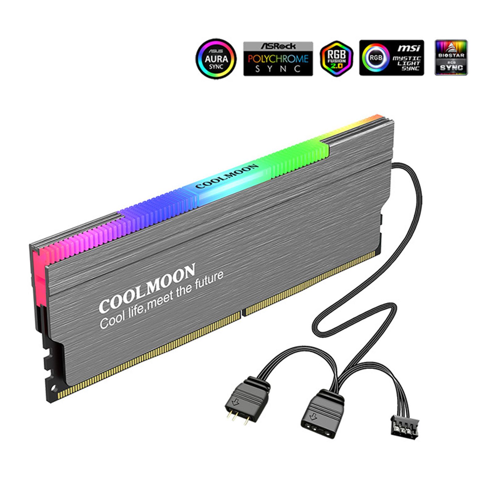 Aluminum Alloy DDR Memory RAM Cooler Radiator for DDR2 DDR3 DDR4DIY PC