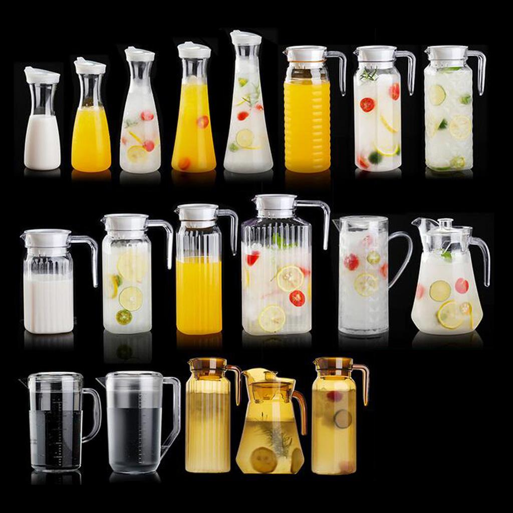 Water Jug 2x Juice Jug Drink Jug Beer Jug 600ml Fruit Jug
