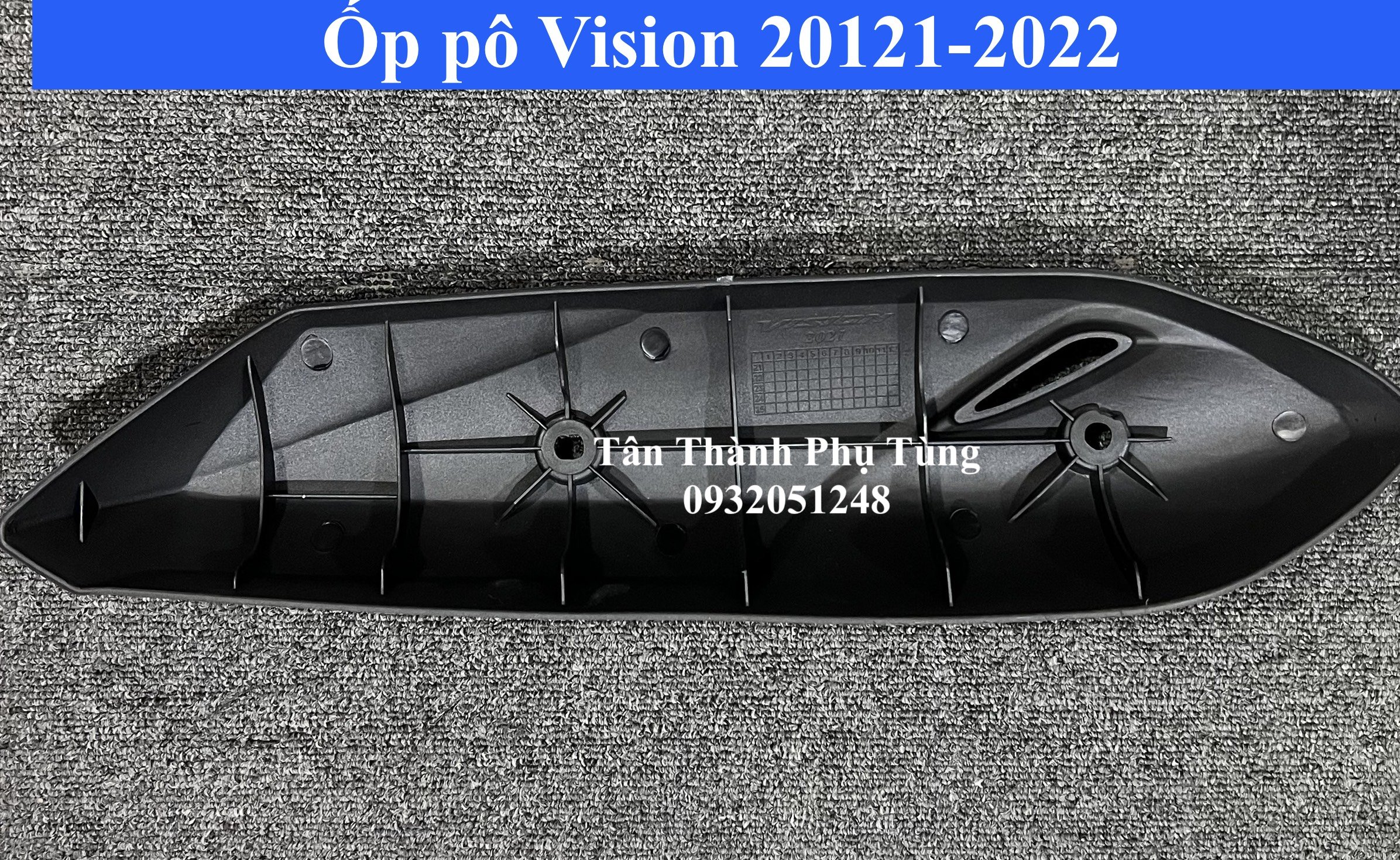 Ốp pô dành cho Vision 2021-2022 nhựa đen