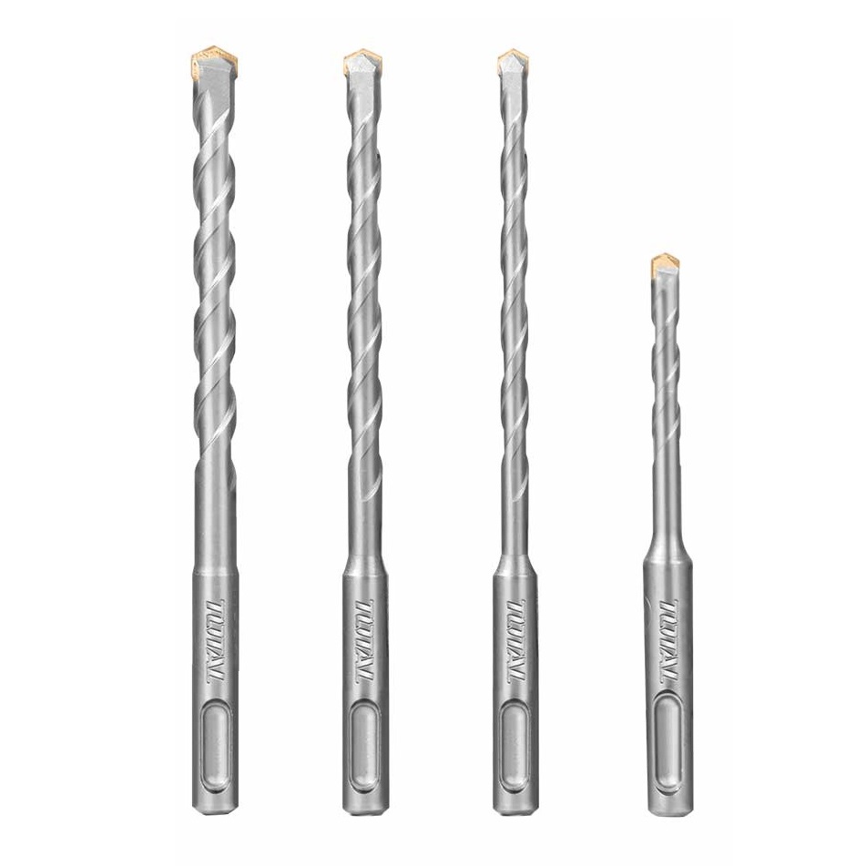 Bộ mũi khoan bê tông 4 chi tiết đầu 6-10mm TOTAL TACSD1945 - Độ cứng siêu cao, chịu lực tốt, đa dụng