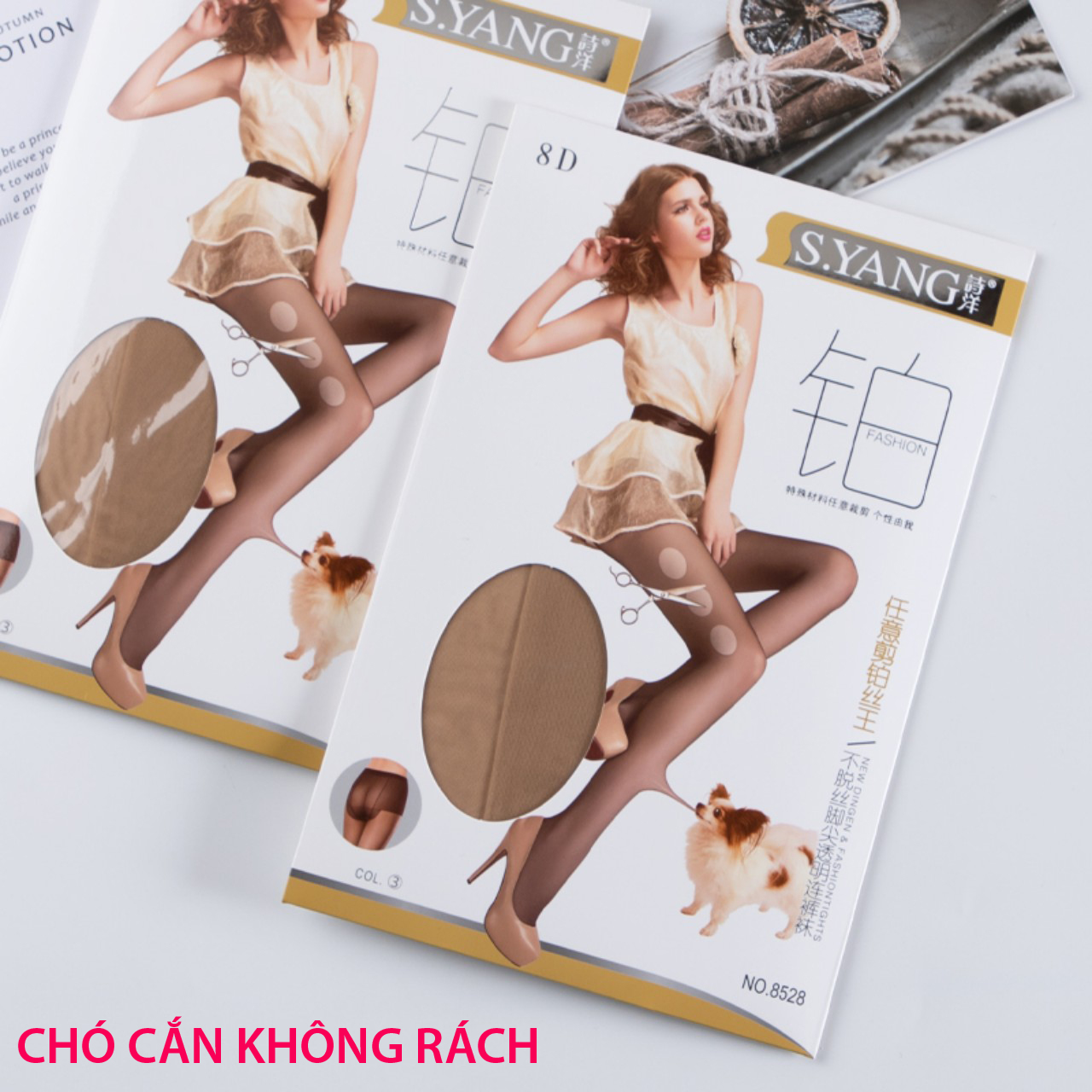 QUẦN TẤT 8D SIÊU DAI " CHÓ CẮN MÈO CÀO KHÔNG RÁCH" S.YANG LOẠI ĐẸP - QT8528