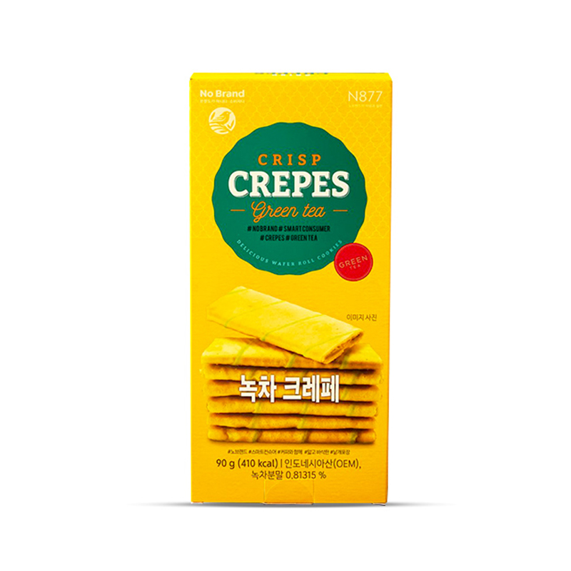 Bánh Crepes Vị Trà Xanh No Brand Hộp 90g