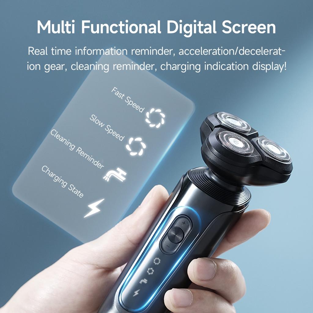 Máy Cạo Râu Toàn Thân IPX7 Tốc Độ Điều Chỉnh Được Màn Hình Kỹ Thuật Số Đa Năng