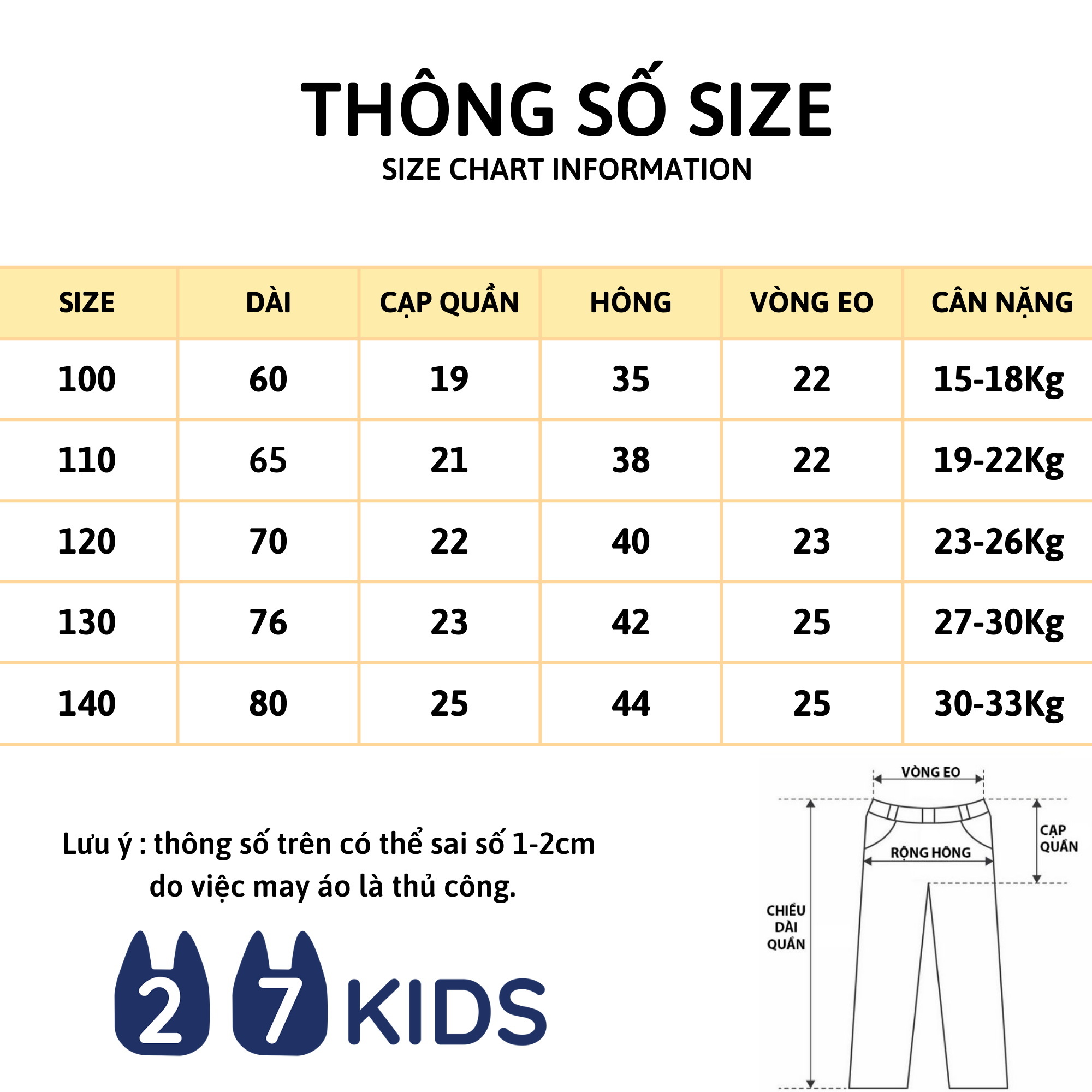 Quần dài Kaki bé trai 27Kids WELLKIDS Quần thu đông lịch sự nam cho trẻ từ 2-10 tuổi BLKK2