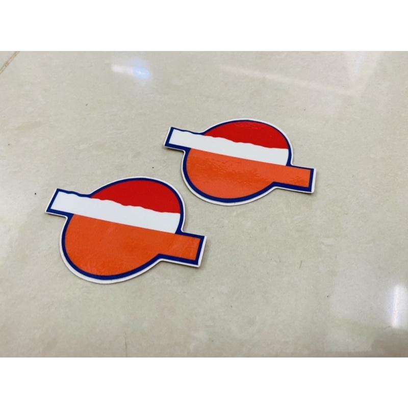 1 cặp Tem logo decal giấy