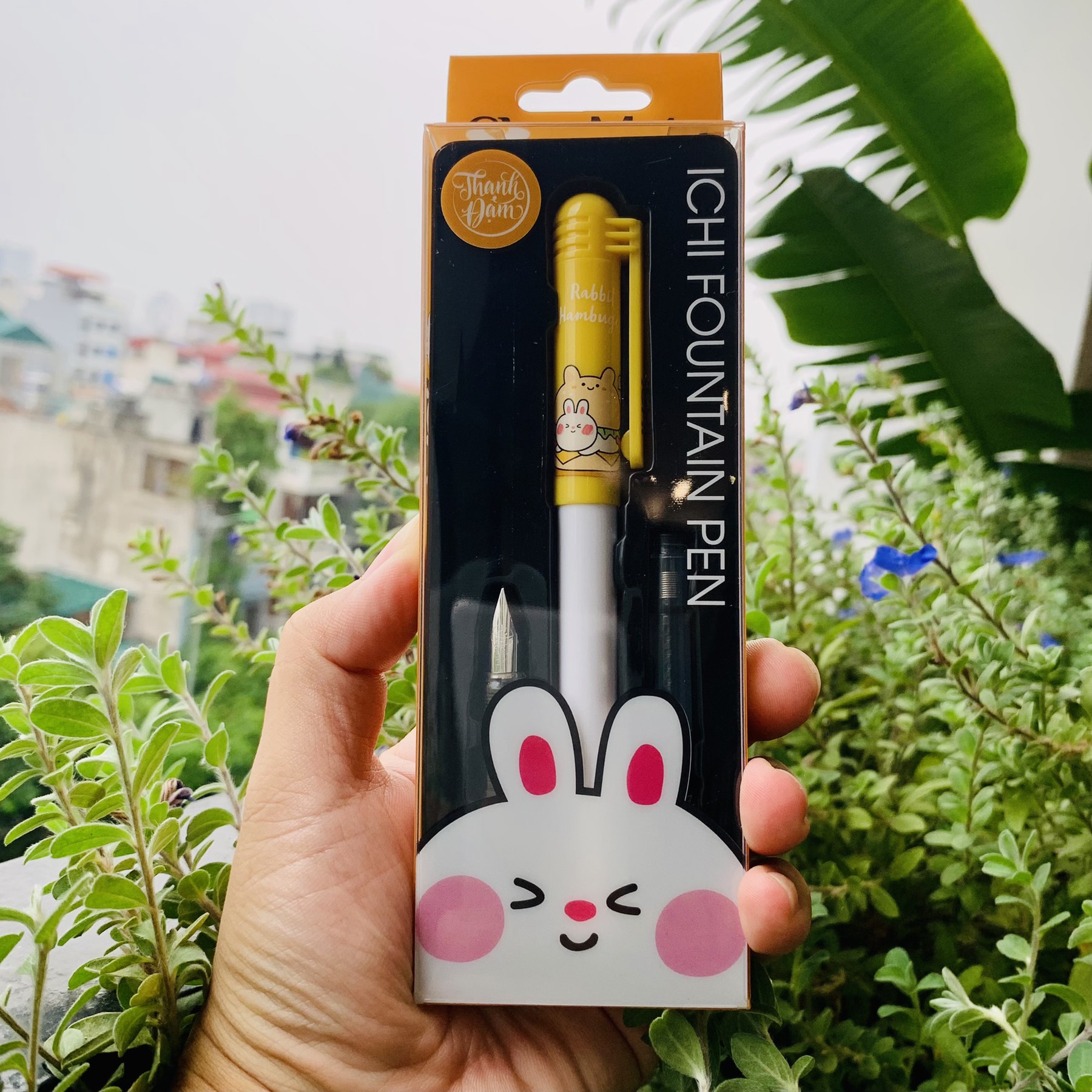 Bút máy ICHI Rabit ngòi nét thanh nét đậm CL-FP302 – Vàng