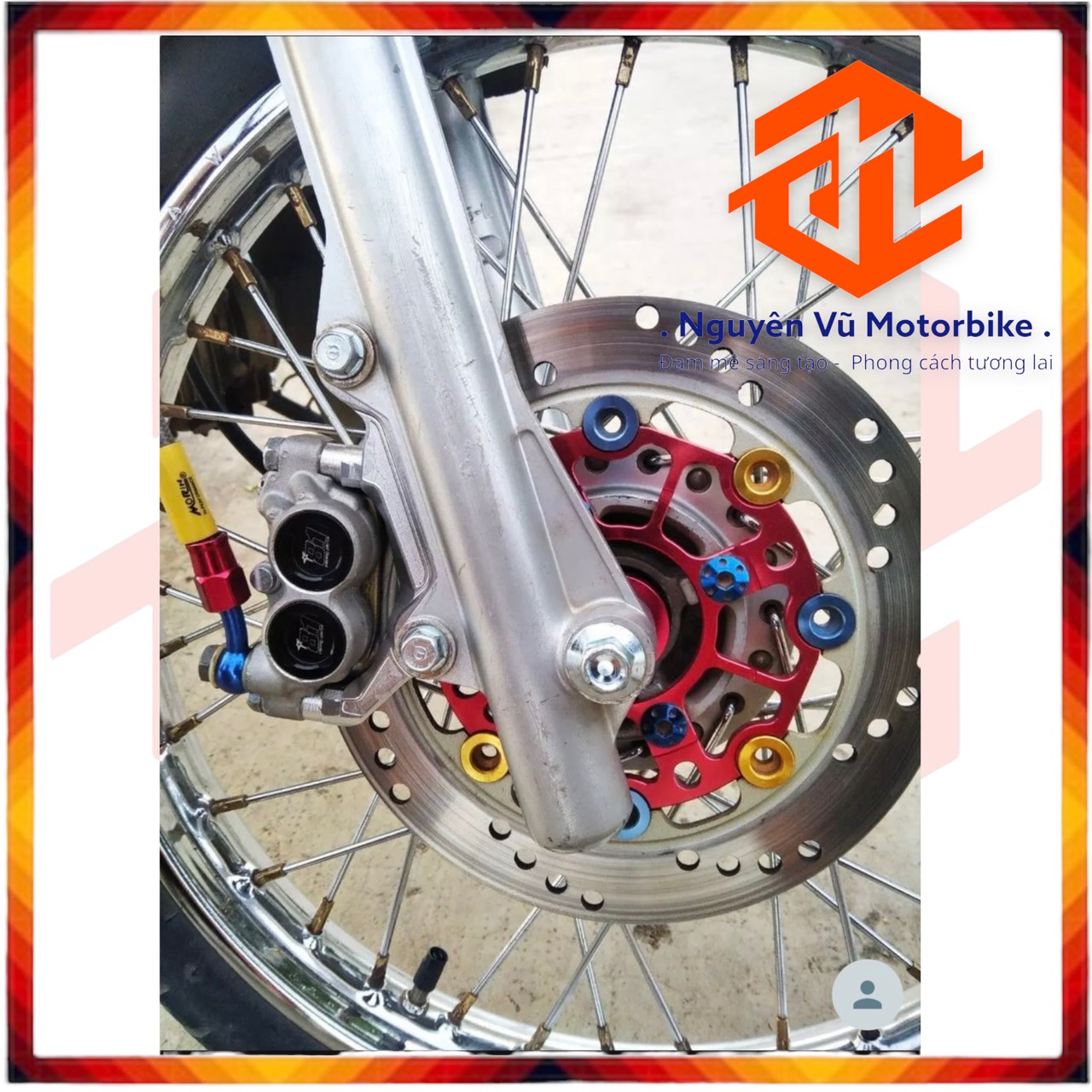 Pas bas trước wave 100, Zx, Future neo đĩa 220mm xài heo 4 Piston heo 81