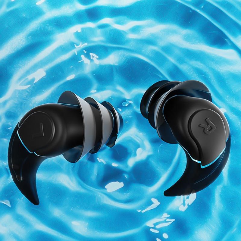 Nút Bịt Tai Bằng Silicone Cách Âm Chống Ồn Chống Nước Tiện Dụng Khi Ngủ
