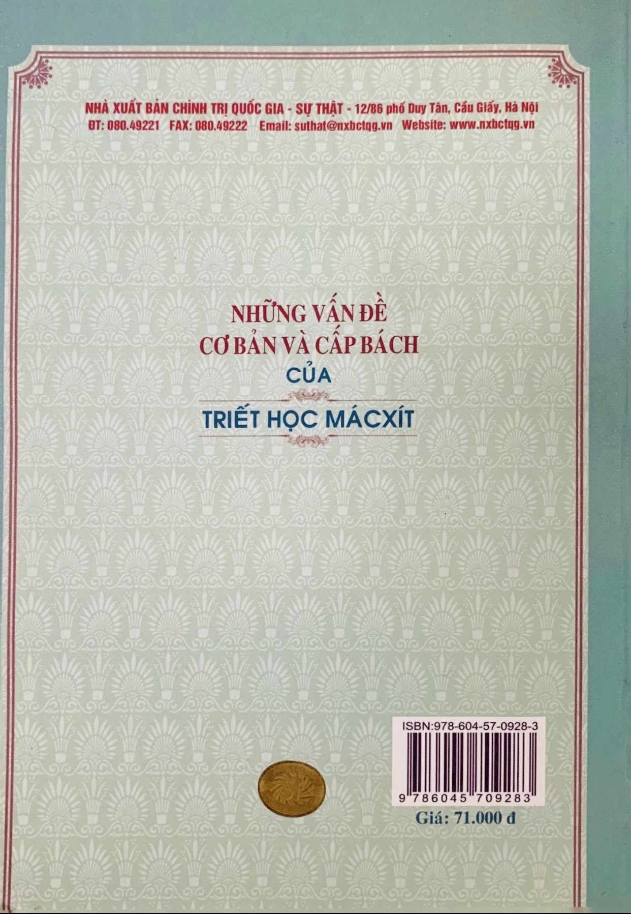 Những vấn đề cơ bản và cấp bách của triết học Mácxít