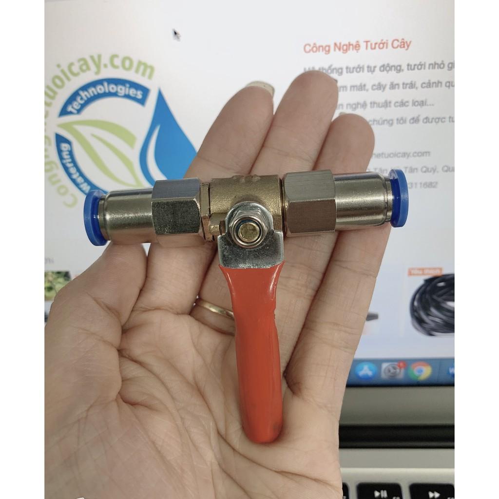 Van khóa ống phun sương 8mm