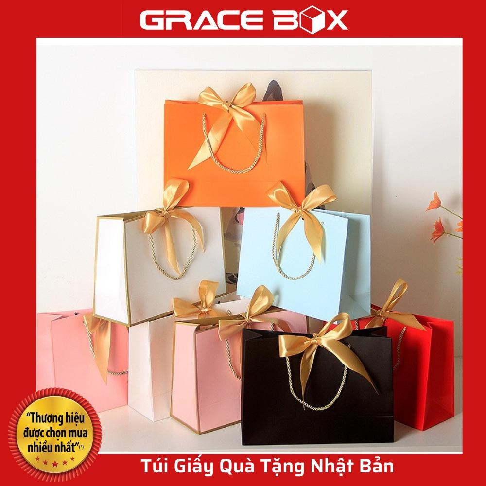 {Siêu Hot} Túi Giấy Qùa Tặng Cao Cấp Có Dây Ruy Băng Xinh Xắn - Siêu Thị Bao Bì Grace Box