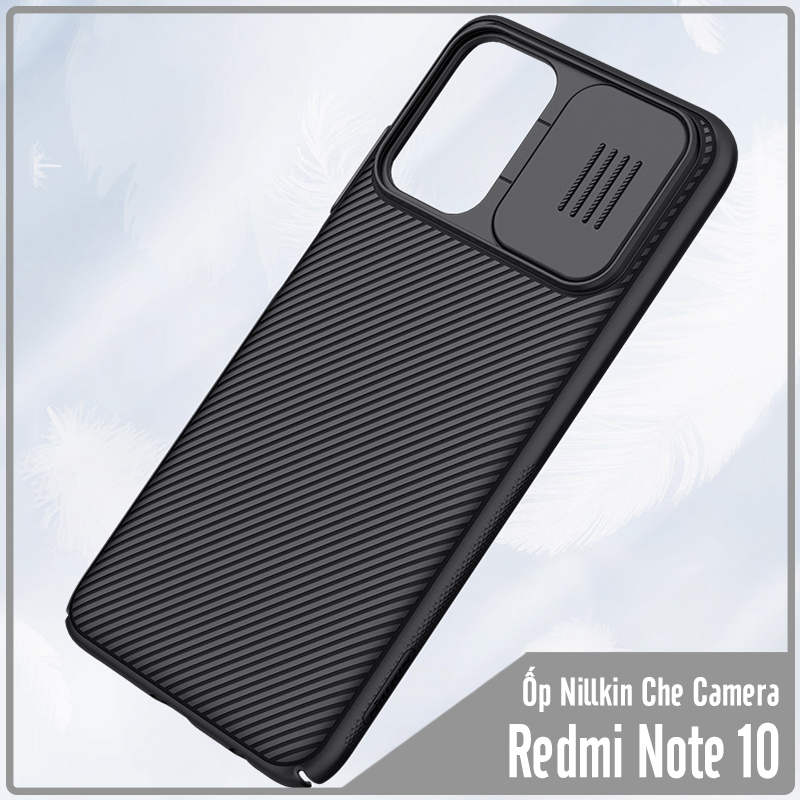 Ốp lưng cho Xiaomi Redmi Note 10 Nillkin CamShield che camera - Hàng Nhập Khẩu