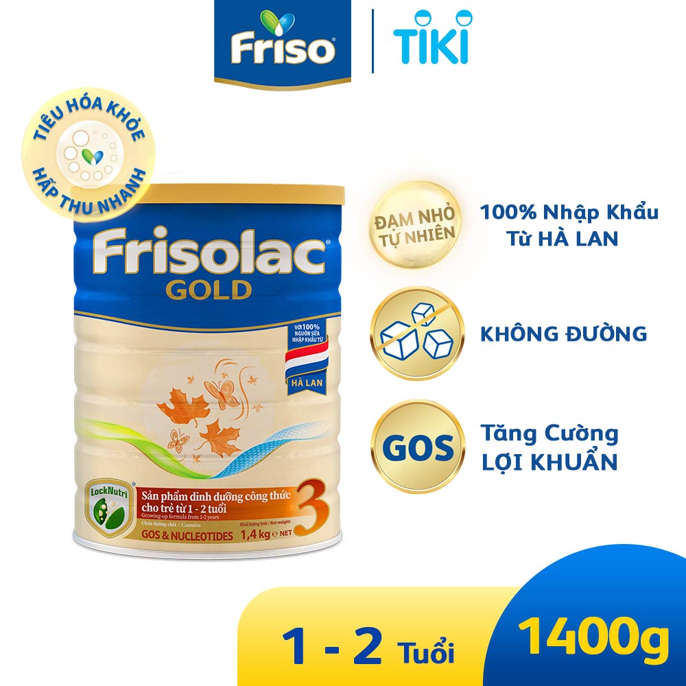 Sữa Bột Frisolac Gold 3 1400g (Dành Cho Trẻ Từ 1 - 2 Tuổi)