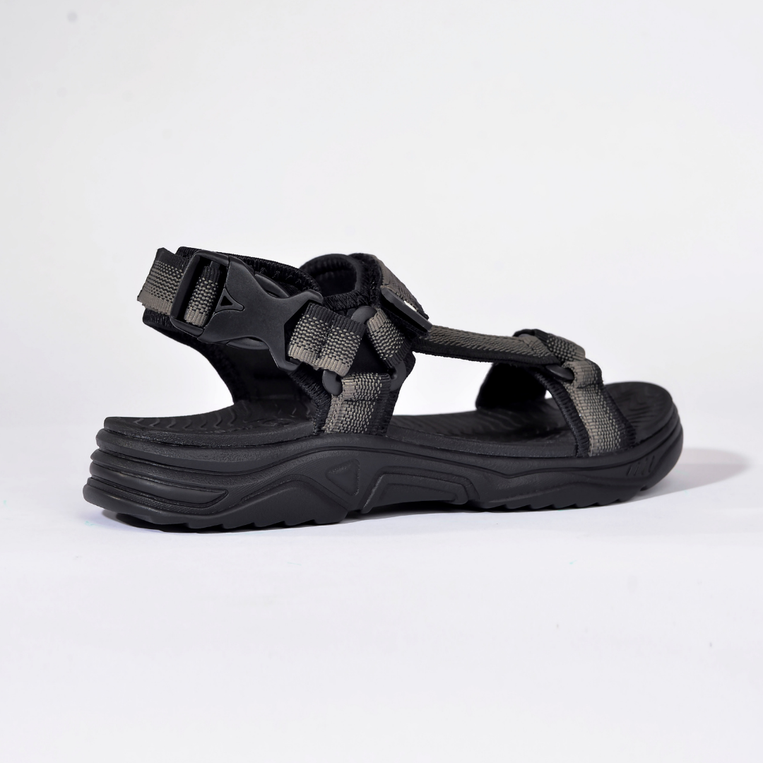 Giày Sandal Nam The Bily  Quai Chéo - Xám Thổ Cẩm BL01XTC