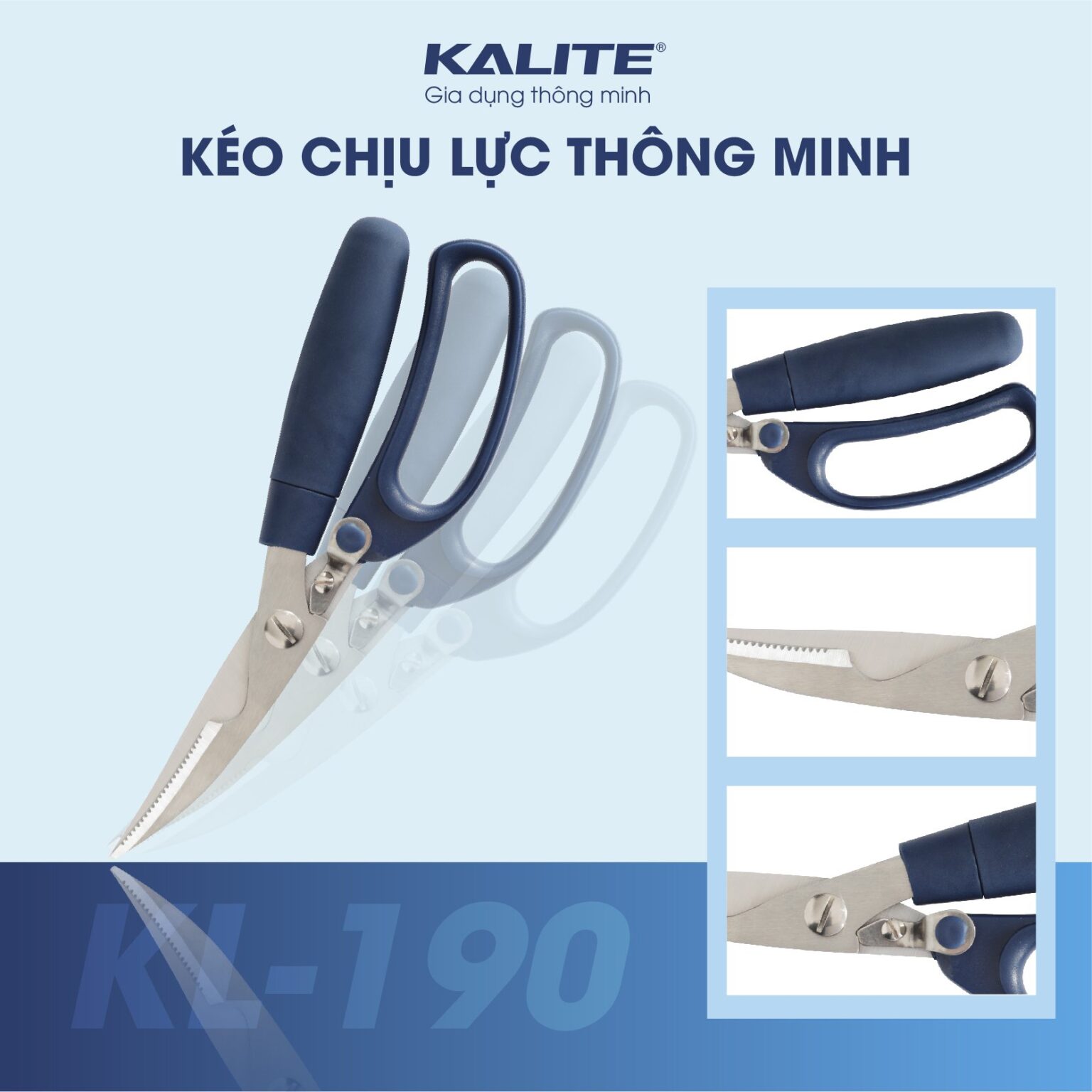 Bộ dao kéo đa năng Kalite KL-190. Hàng chính hãng