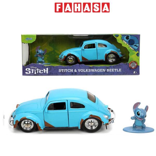 Đồ Chơi Xe Mô Hình Disney Volkswagen Beetle & Stitch Figure 1:32 - Jada Toys