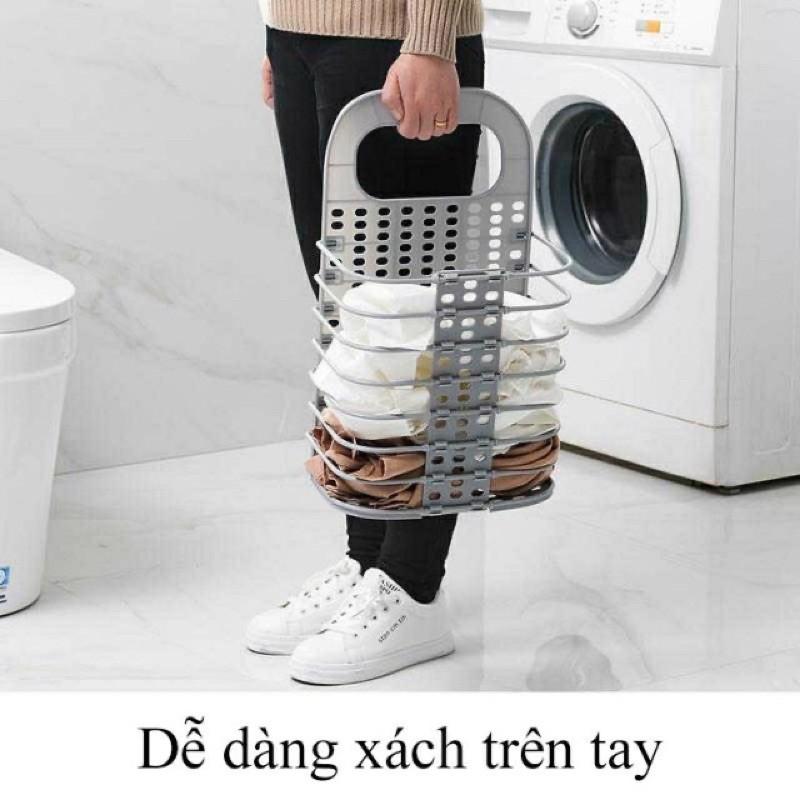 Giỏ đựng quần áo treo tường đa năng thông minh - Giỏ đựng đồ đa năng Sọt đựng quần áo bằng nhựa Việt Nhật