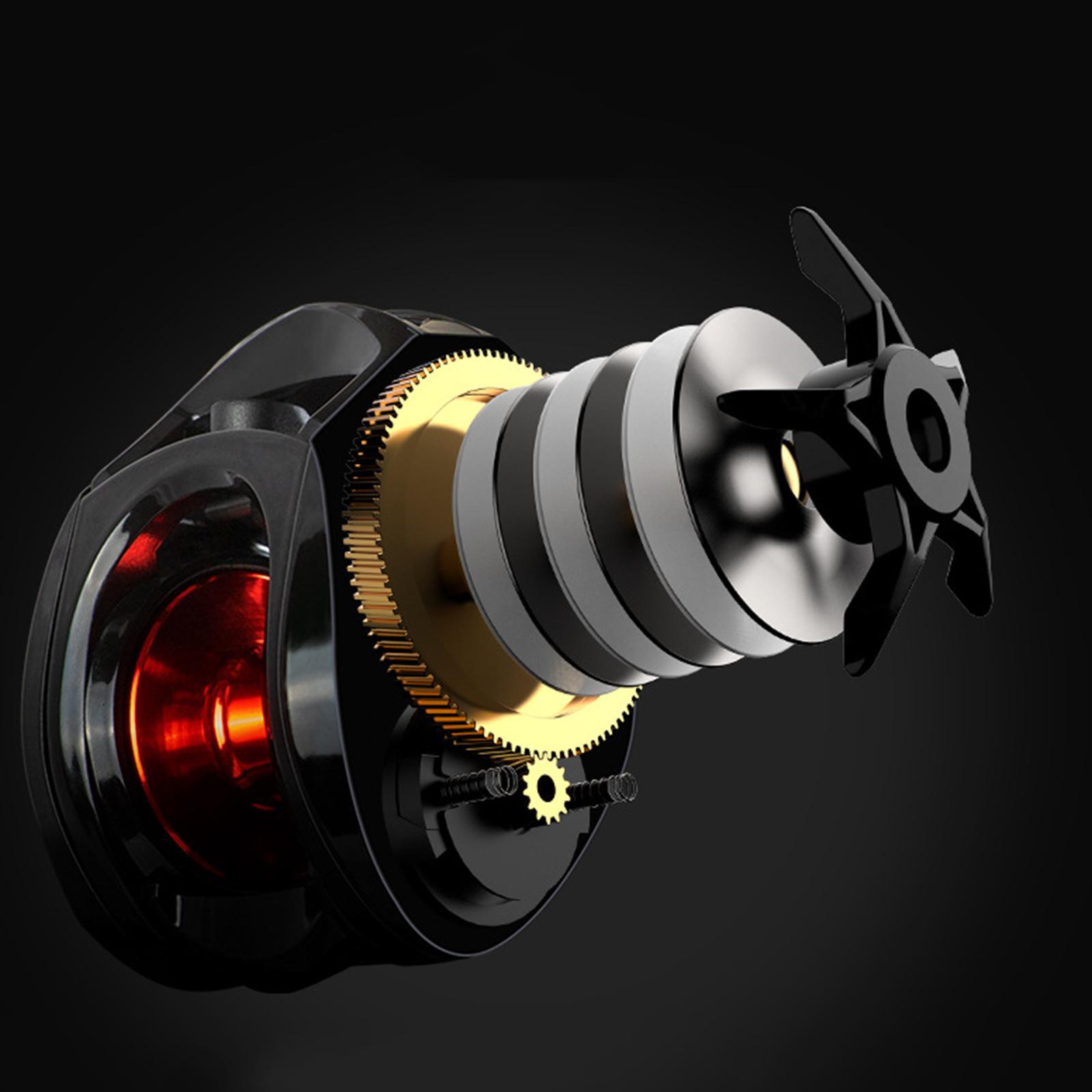2xBaitcasting Reels 7.2:1 Gear Ratio Fishing Reel 8kg Max Drag Right Hand