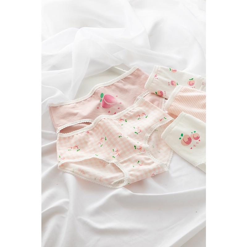 Quần Lót Nữ Cotton Hình Trái Đào Ngang Eo . Hàng Loại Đẹp.