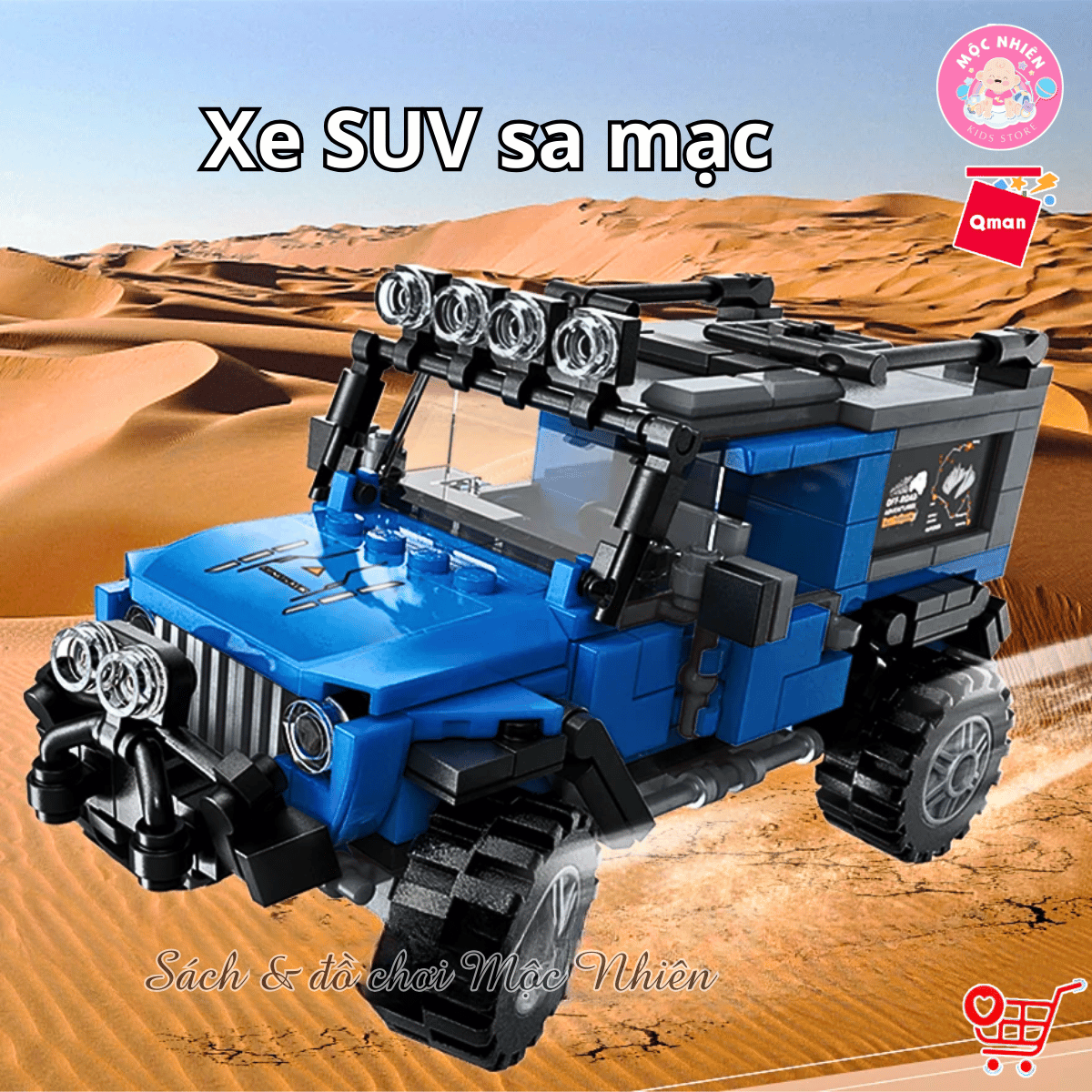 Đồ chơi lắp ráp, xếp hình Qman 4803 - Khủng long biến hình (375 mảnh ghép) - Dành cho bé trai từ 6 tuổi