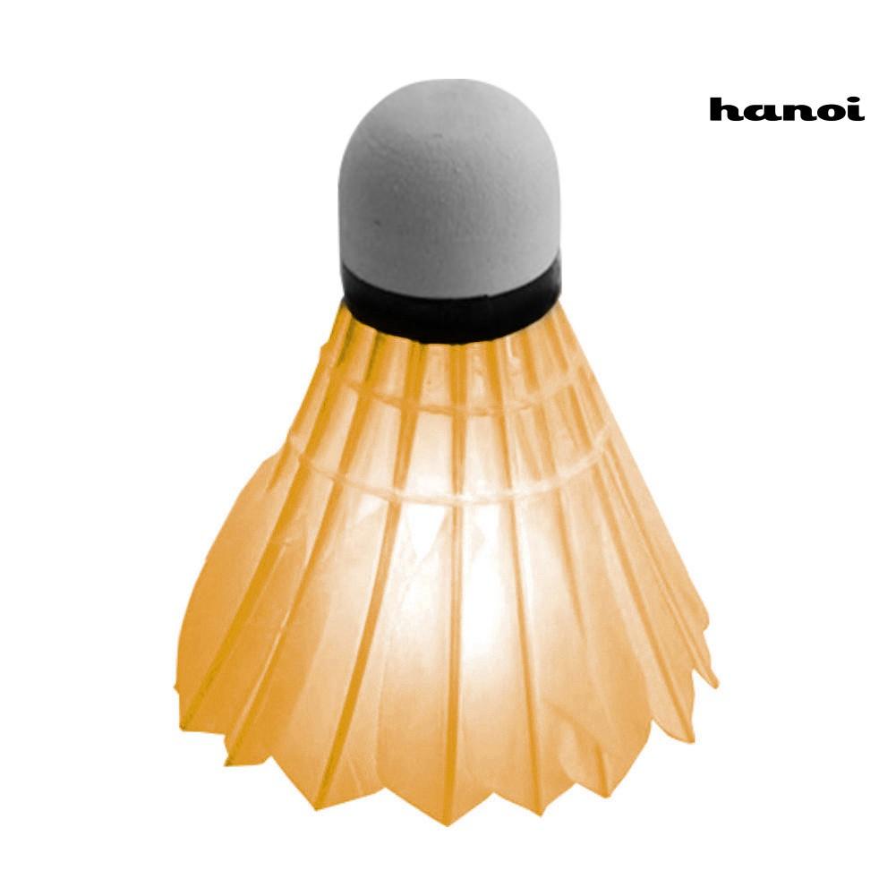 7Pcs LED Glowing Light Up Badminton Set Shuttlecock Birdies Night Lighting Ball