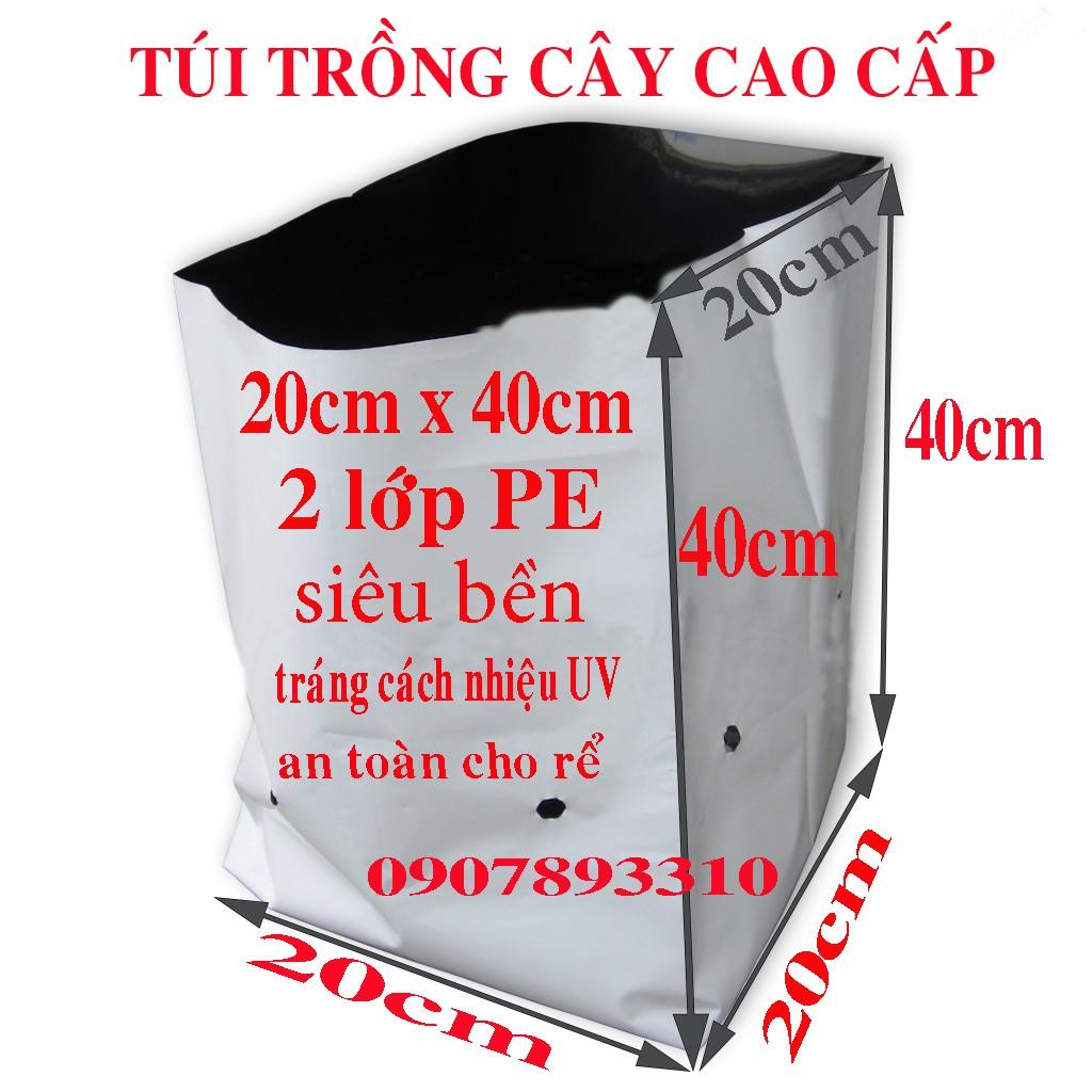 Túi trồng cây 40x40cm,Túi trồng dưa lưới,cây cảnh,cây ăn trái cở to (1 cái )