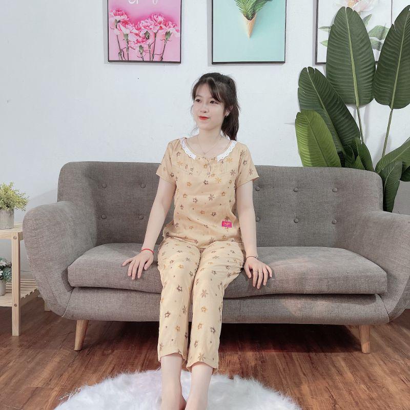Set đồ nữ cổ ren mềm mát cao cấp