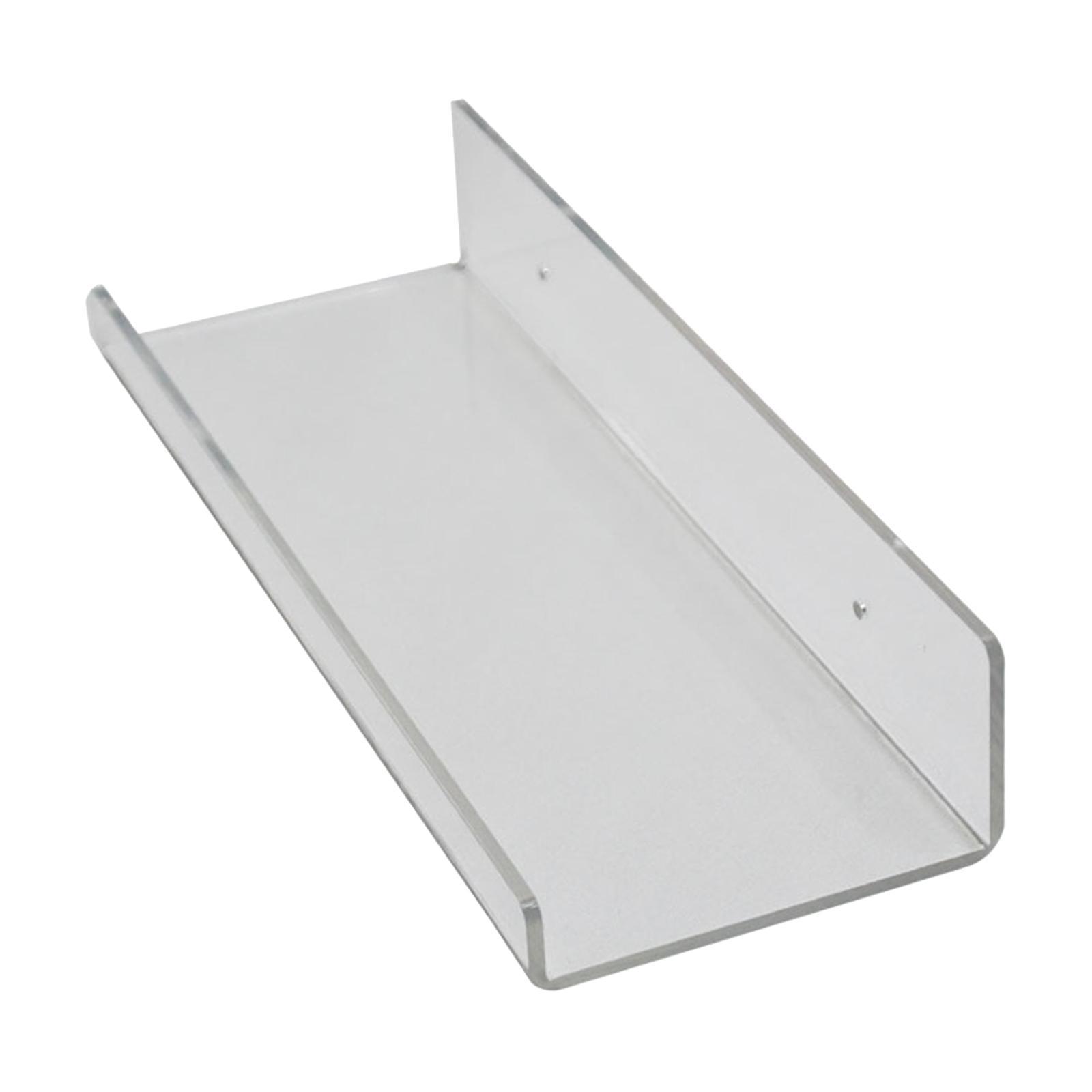 Acrylic Floating Wall Shelf Sturdy Clear for Hallway Kitchen Bathroom
