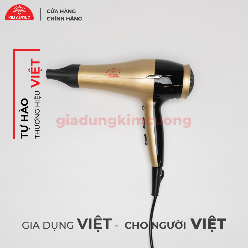 Máy Sấy Tóc Nóng Lạnh - Máy Sấy Tóc 2 Chiều Kim Cương 6633 - Hàng Chính Hãng