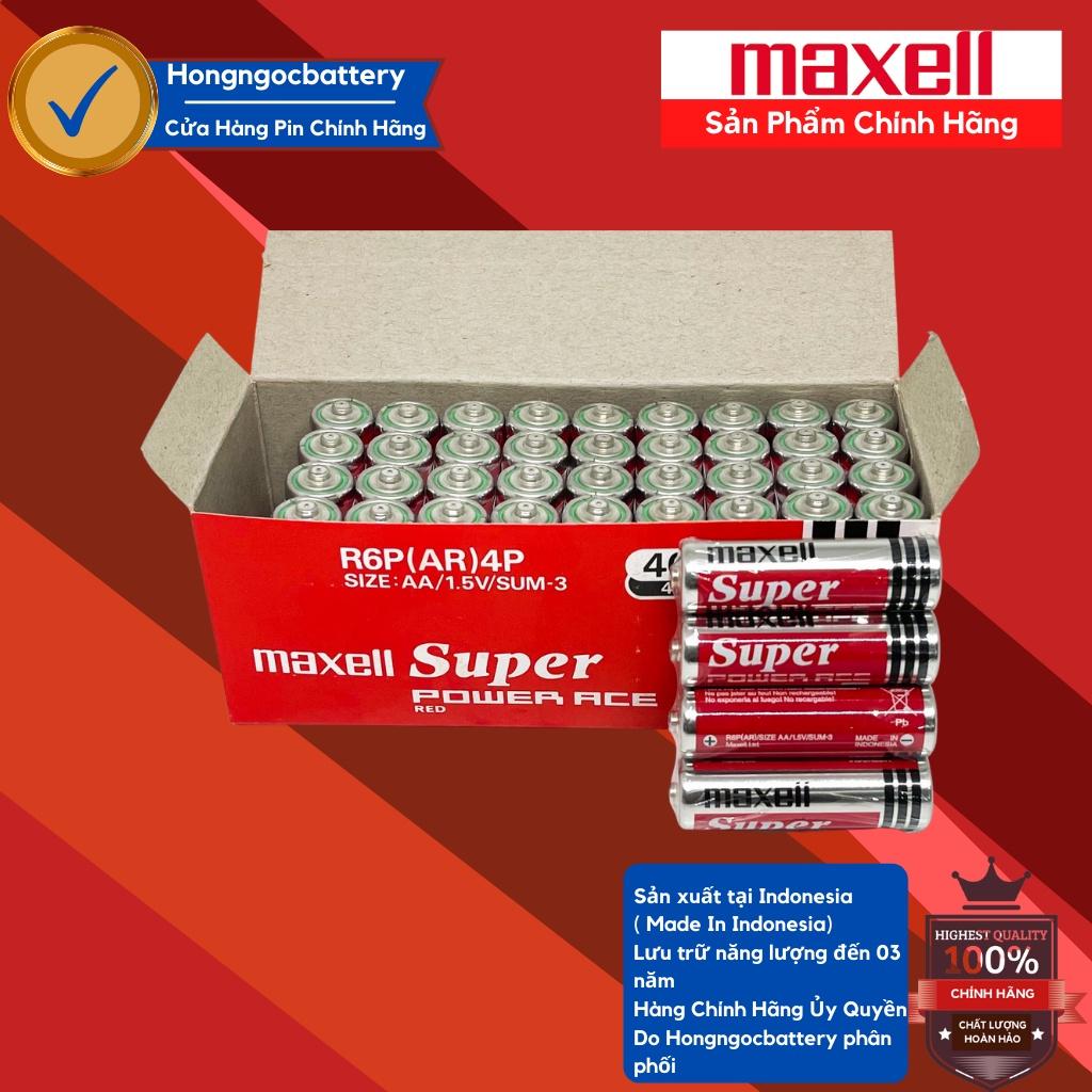 Hộp 40 Viên Pin AA ( Pin Tiểu ) Maxell Siêu Bền - Hàng nhập khẩu