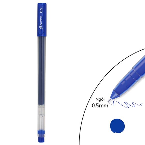 Bút Gel 0.5 mm - Bitex G08 - Mực Xanh