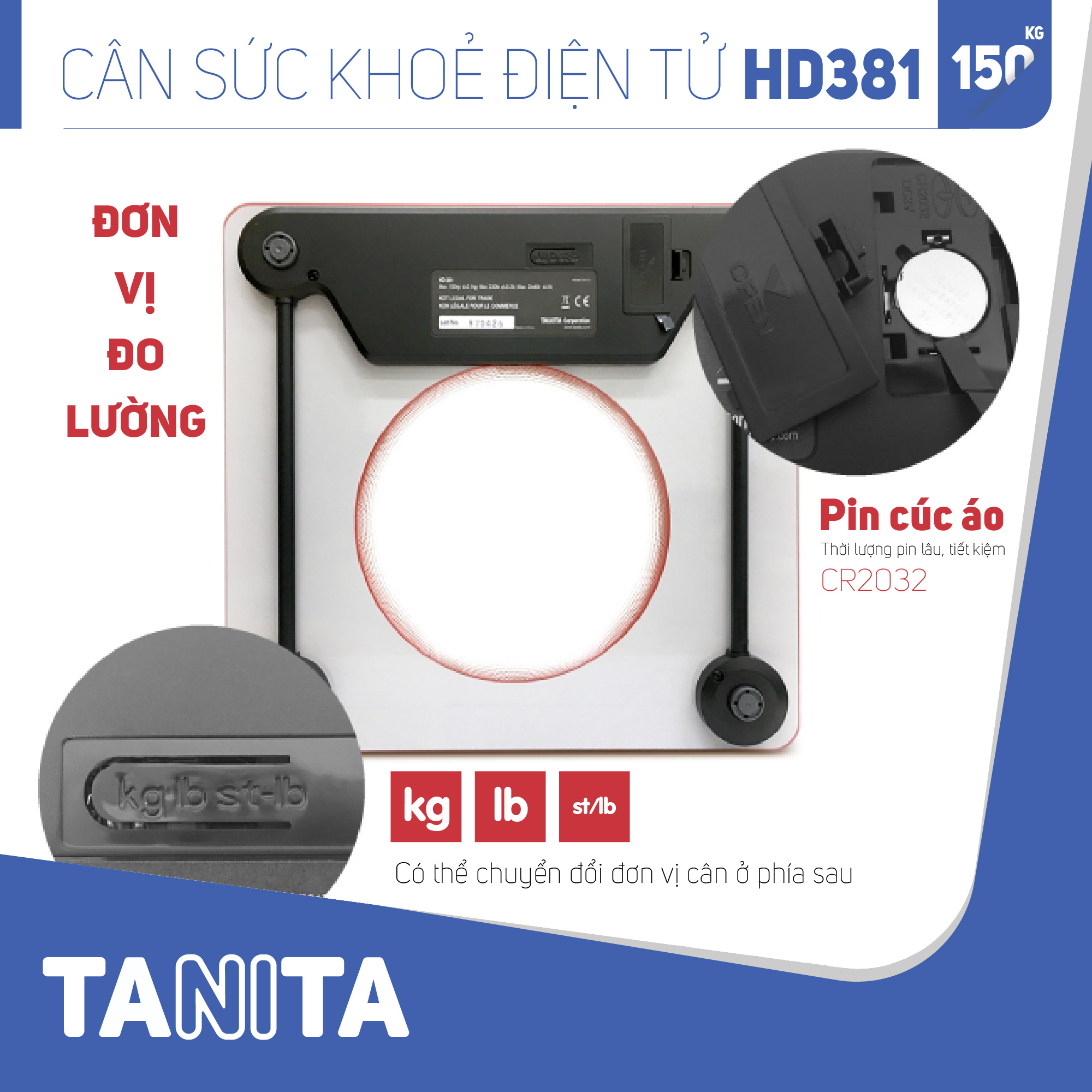 Cân sức khoẻ điện tử Tanita HD381 Nhật Bản, Cân tanita, chính hãng nhật bản,cân điện tử,cân chính hãng,cân nhật bản, cân sức khoẻ y tế, cân sức khoẻ gia đình, cân sức khoẻ cao cấp,cân 120kg,cân 130kg,cân 150kg,Cân sức khoẻ mini