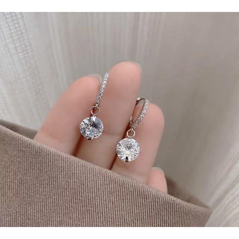 Khuyên tai bông tai nữ thả ngọc sáng đẹp Ring House