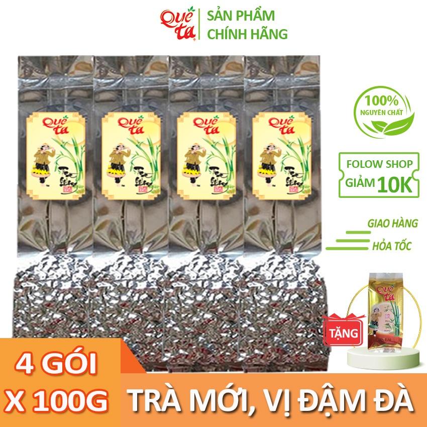 Trà ô long cao cấp Quê Ta nguyên chất, vị đậm đà, là nguyên liệu làm trà sữa ngon – 4 Gói x 100g
