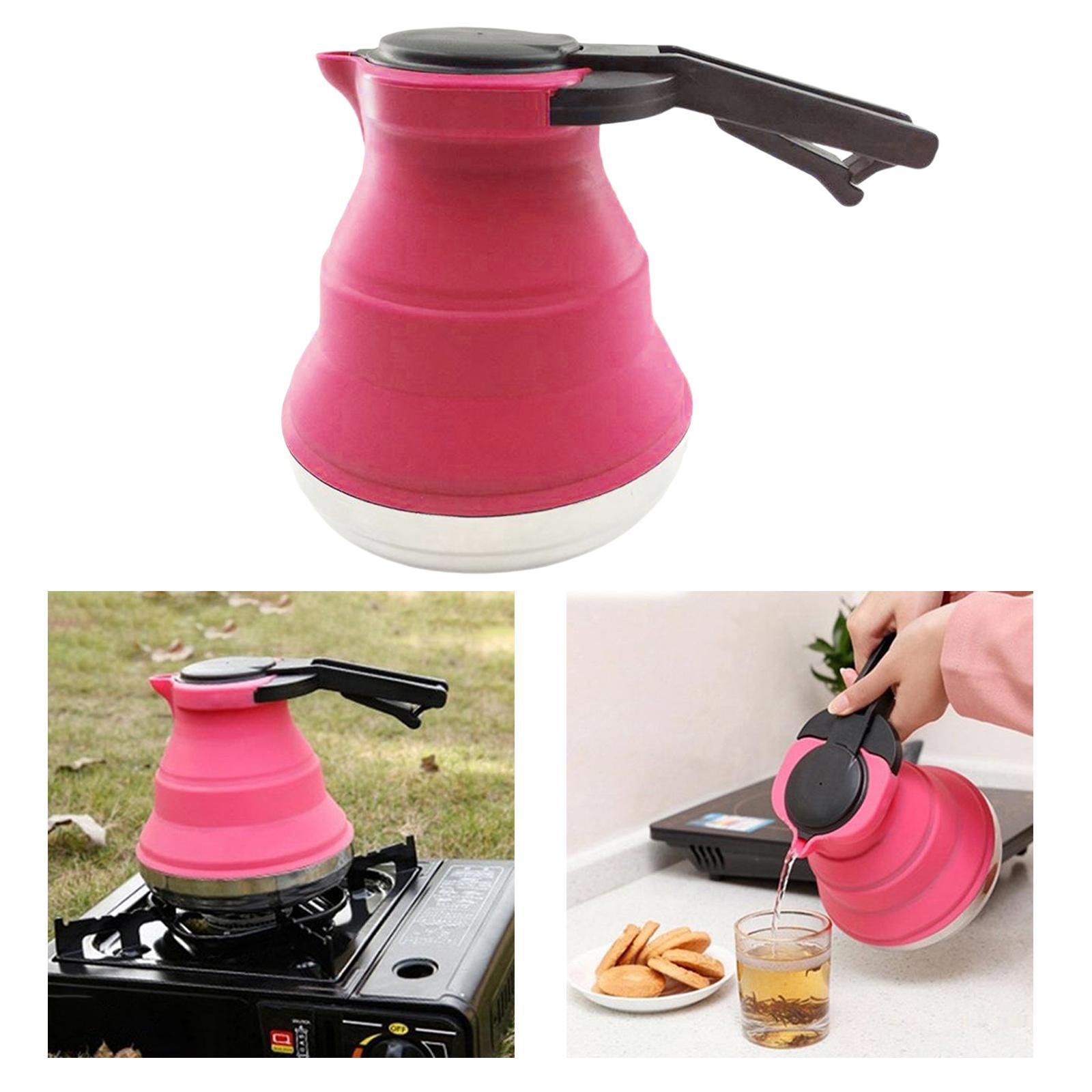 Collapsible Kettle Folded Portable Travel Camping Kettle Silicone