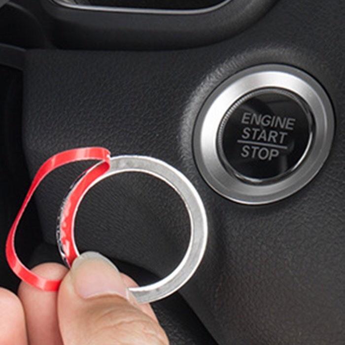 ️FREESHIP TỪ 50K️Vòng Đá-Logo Trang Trí Nút Khởi Động START STOP Của Xe Hơi Bằng Đá Cực Sang Trọng - logo Vinfast