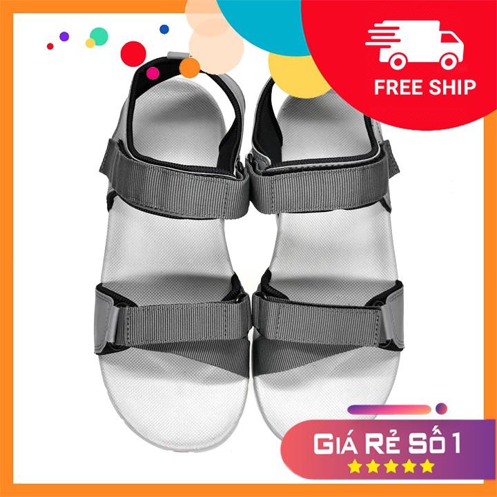 Giày Sandal Nam Việt Thủy Quai Ngang Xám - VT018