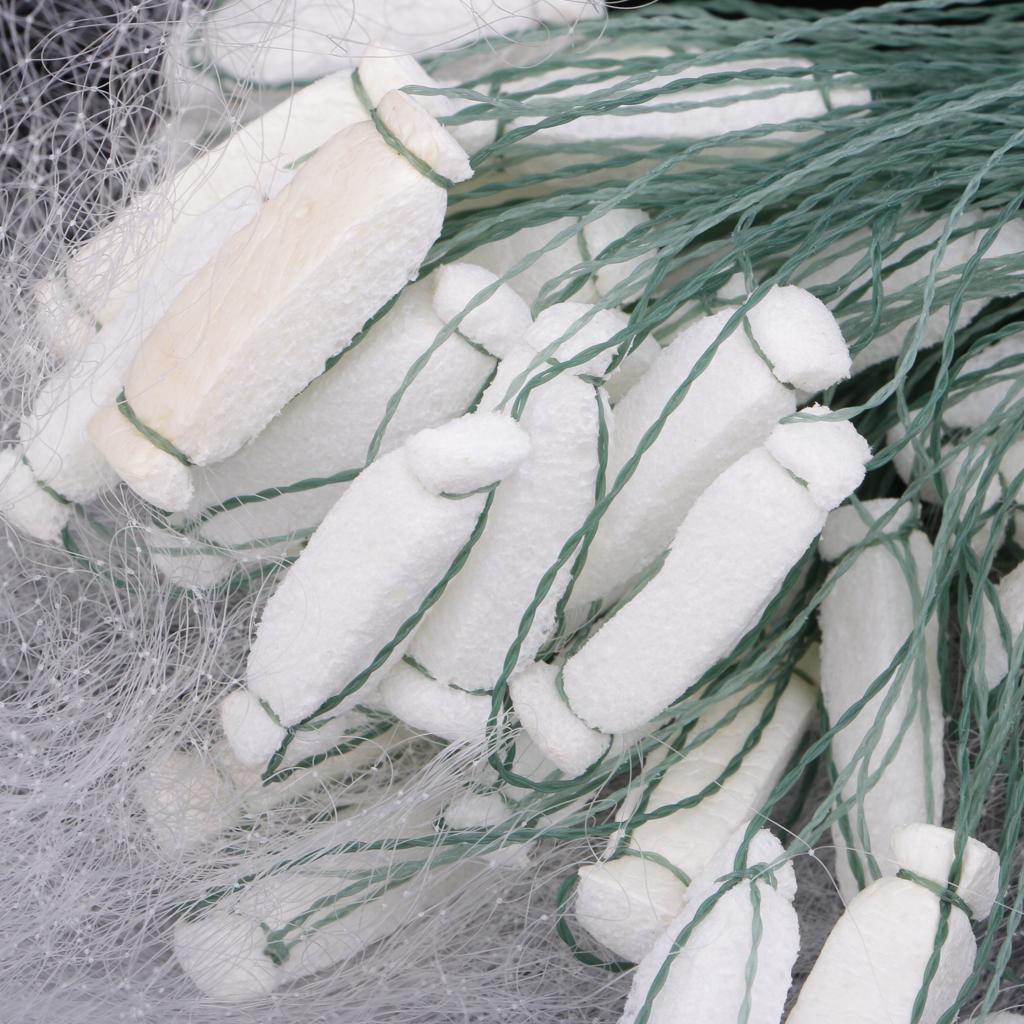 20m Lightweight Monofilament 1 Layer Fishing Gill Net 1cm x 1cm Mesh Hole
