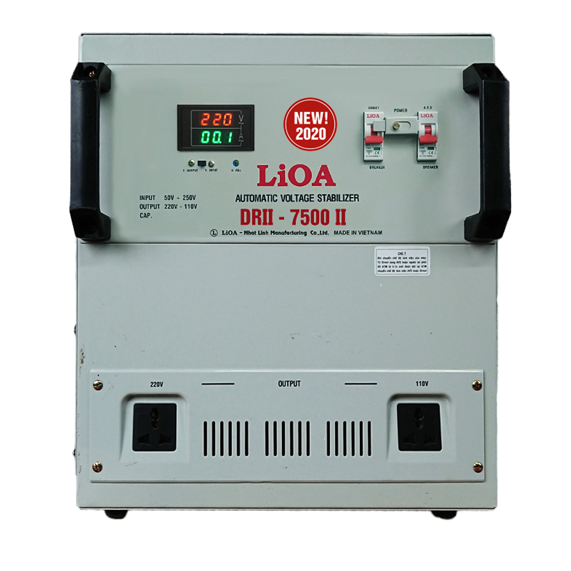 Ổn áp 1 pha LiOA DRII-7500 II NEW2020