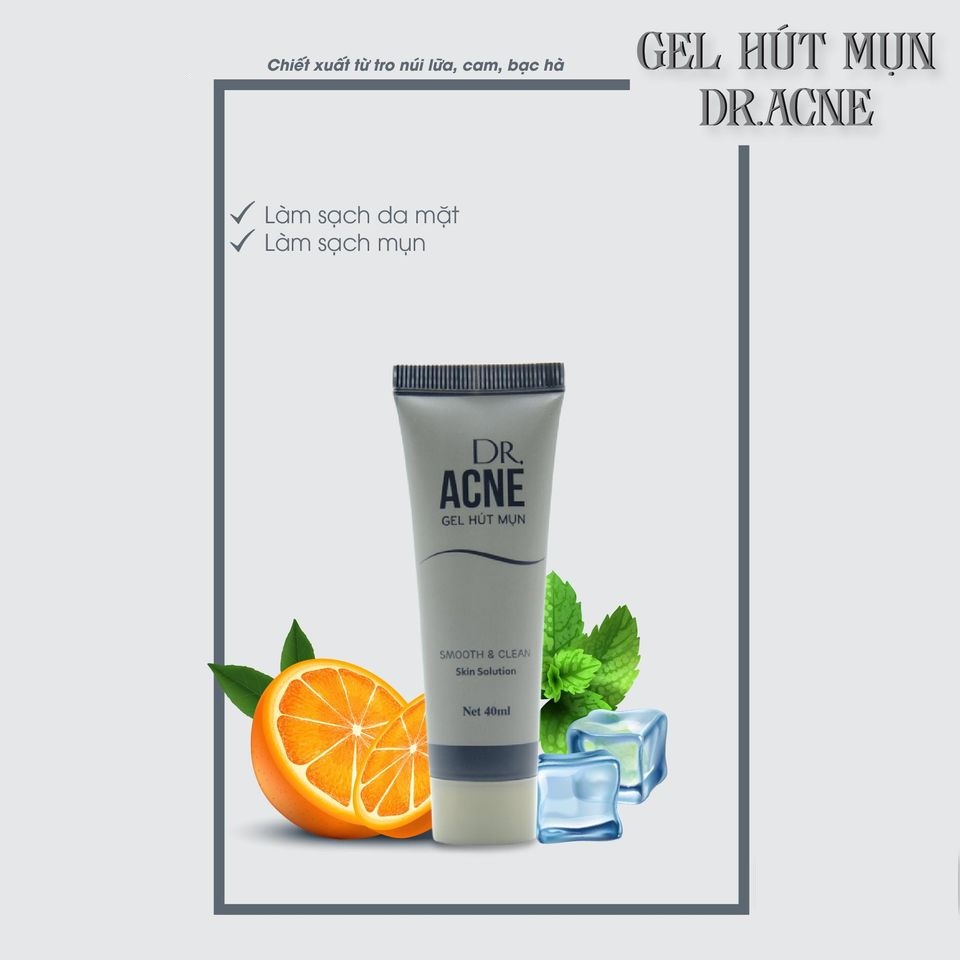 GEL HÚT MỤN TRO NÚI LỬA DR ACNE 40ml