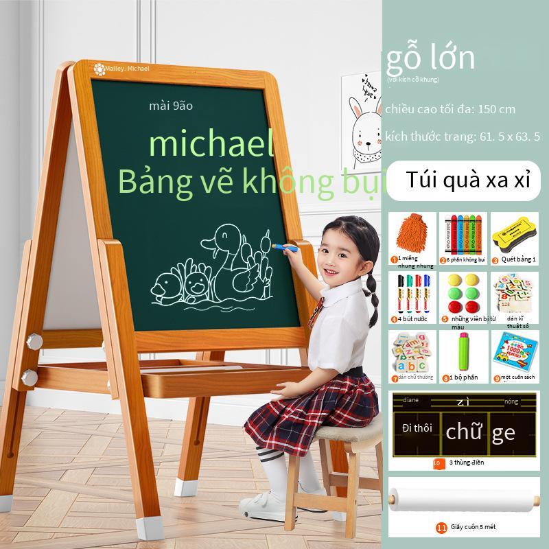 Phong cách mới nhất dành cho trẻ em bảng đen nhỏ hộ gia đình loại bảng vẽ không bụi dành cho trẻ em bảng vẽ graffiti bé có thể xóa được giá vẽ bảng viết từ tính