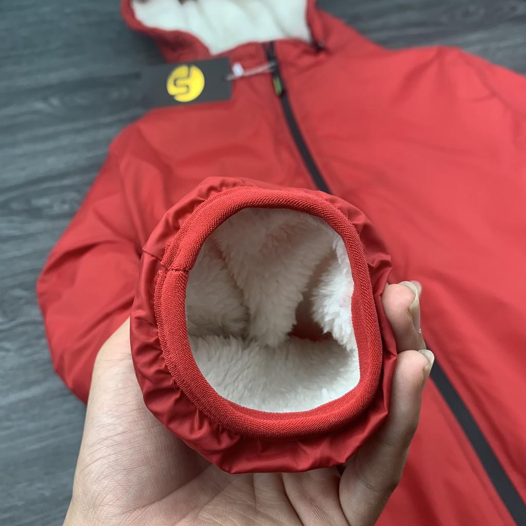 Áo khoác gió lót lông cừu nam siêu ấm full size có chống nước, AVANCO KGL