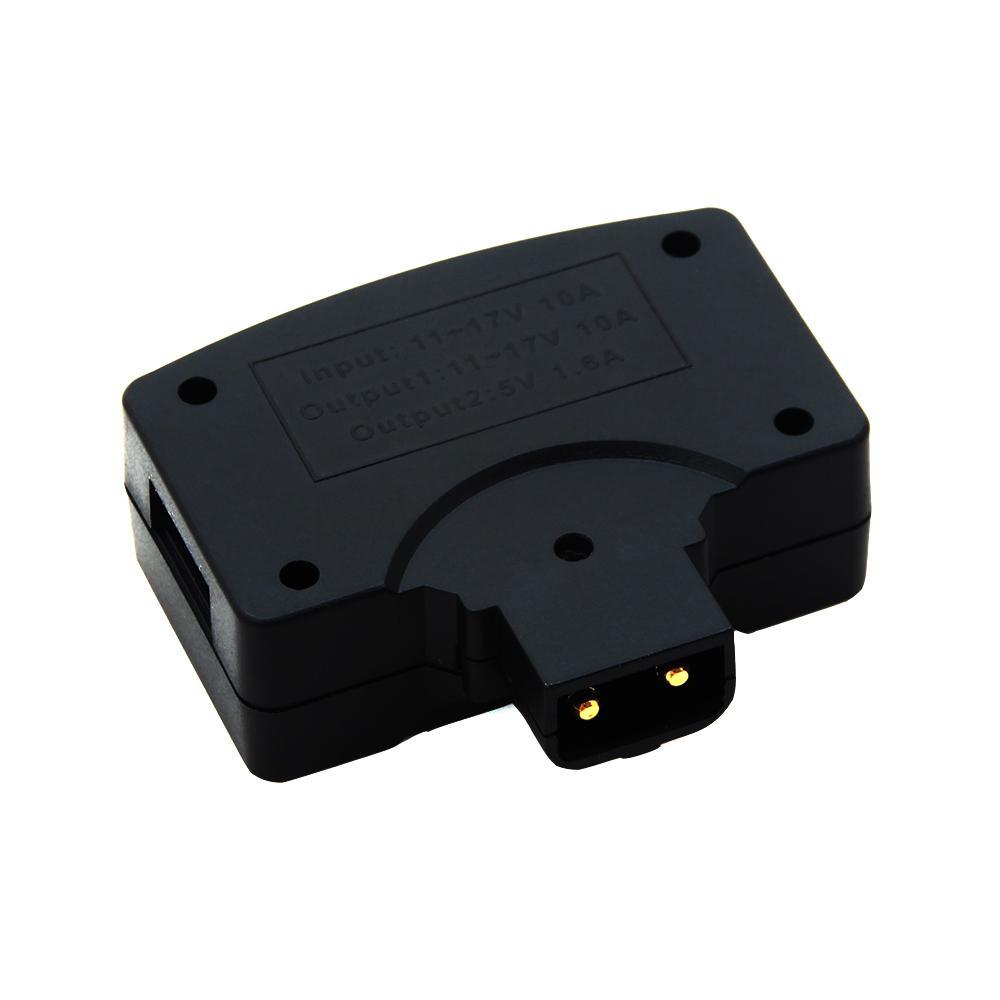 2X D-Tap P-Tap to USB Adapter 5V for V-Mount Camera Battery(Dtap to USB