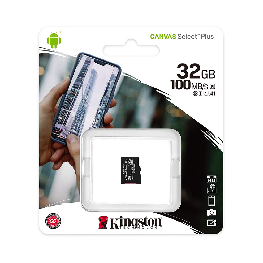 Thẻ nhớ MicroSD Kingston 32Gb/64Gb/128Gb cho điện thoại, máy tính, camera- Hàng chính hãng