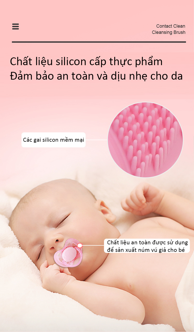 Máy rửa mặt và massage làm đẹp SR1407 : Công nghệ rung mới nhất, chất liệu silicone kháng khuẩn làm sạch sâu, tẩy da chết mà vẫn an toàn , chống nước IPX6 - Hàng chính hãng