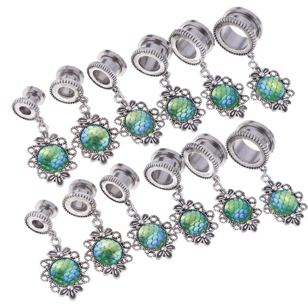 Stainless Tunnel Ear Expanders Body Piercings Pendant Accessories