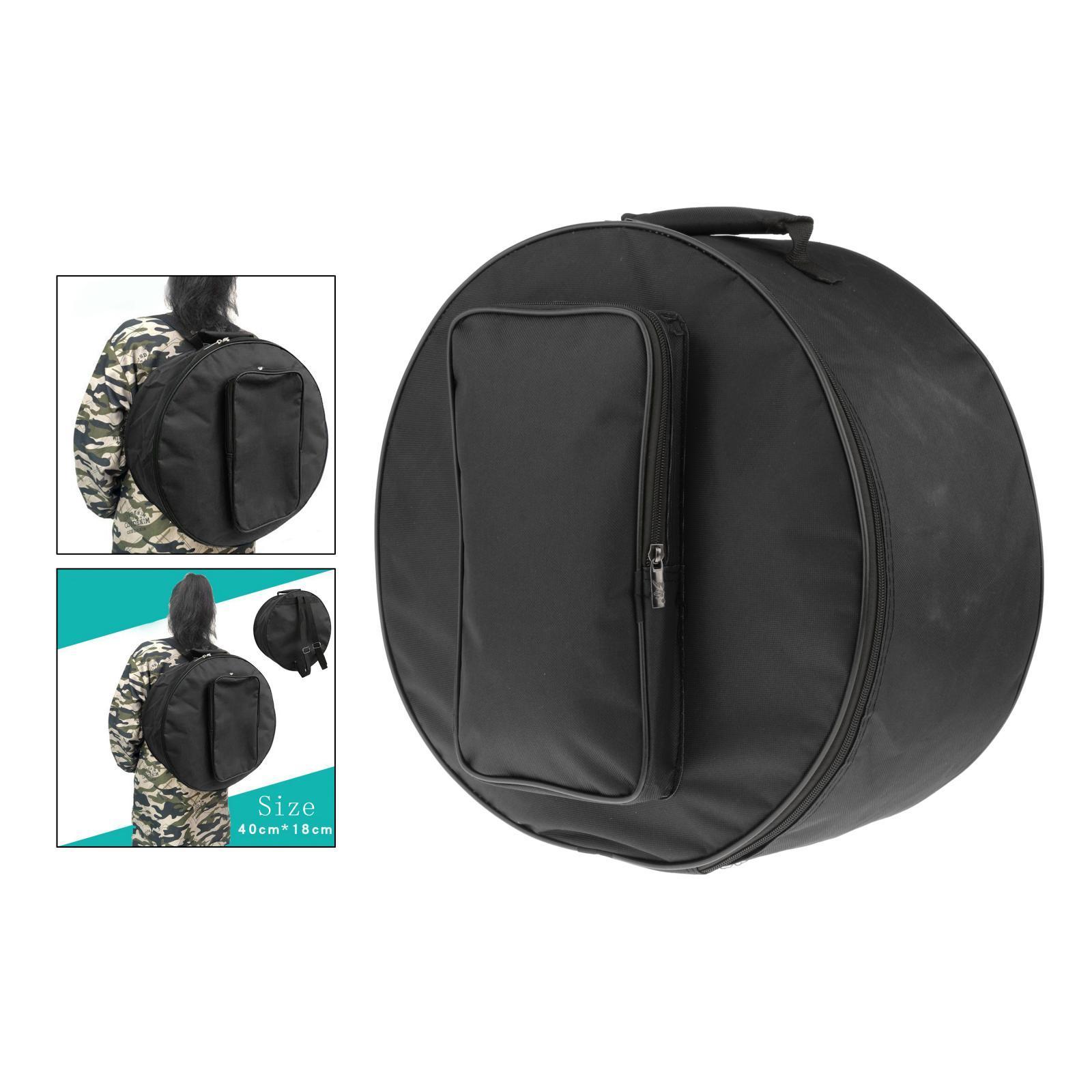 2X Black Oxford Cloth Snare Drum Bag Backpack Case Cover Instrument Parts